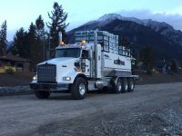 Hydroseeder In Mountains